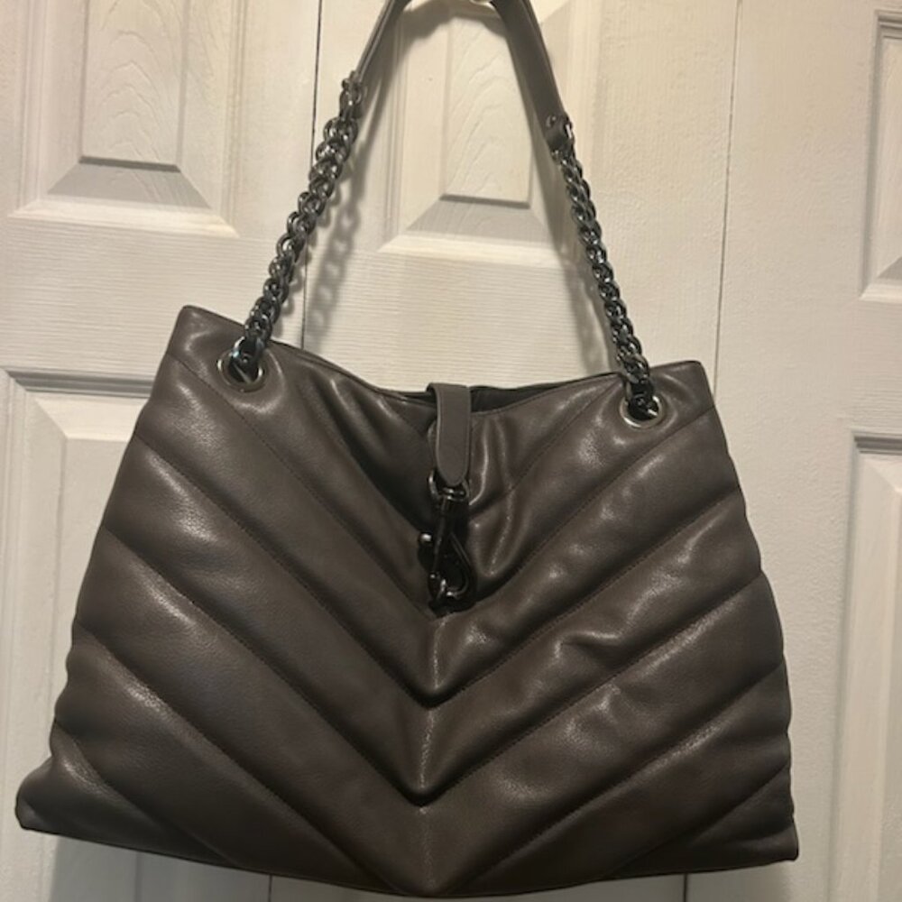 Rebecca Minkoff Edie maxi quilted leather tote bag